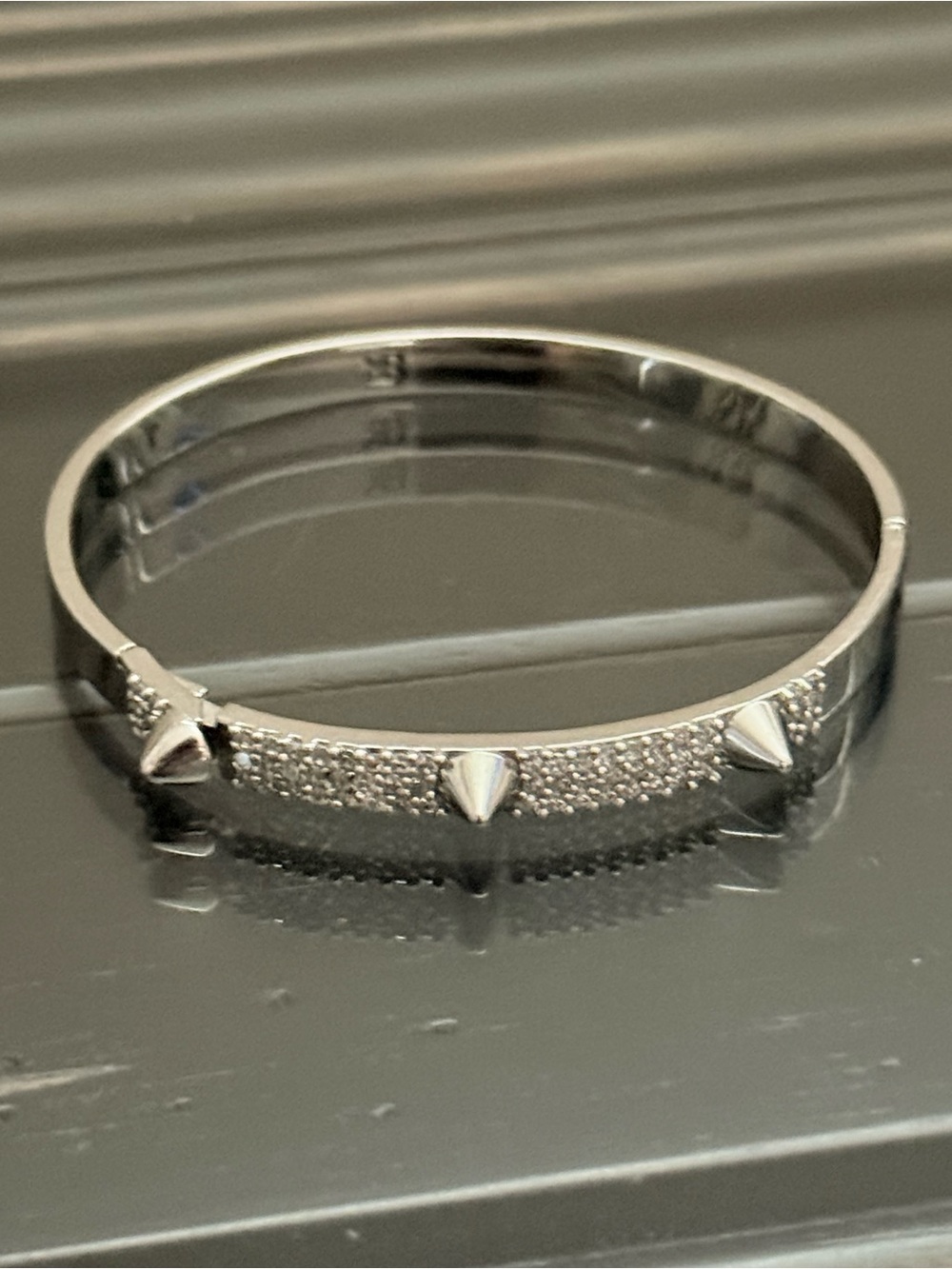 Banana Republic Spiked Pavé Bangle Bracelet